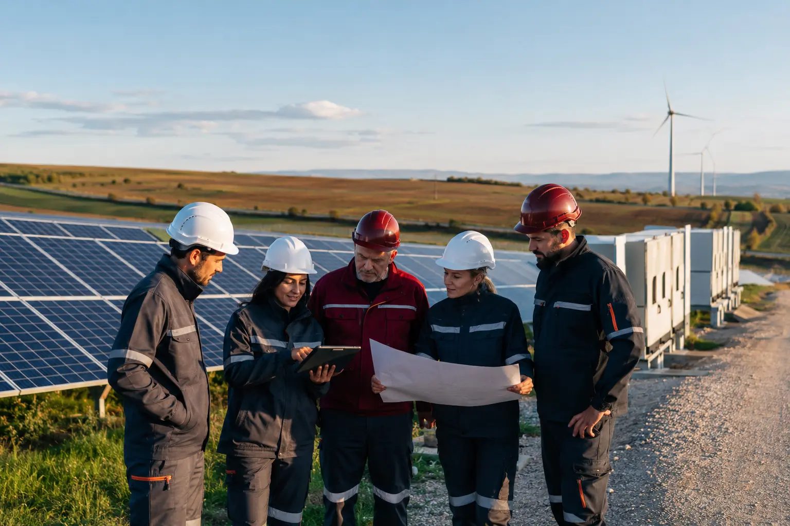 Renewable Energy team at work